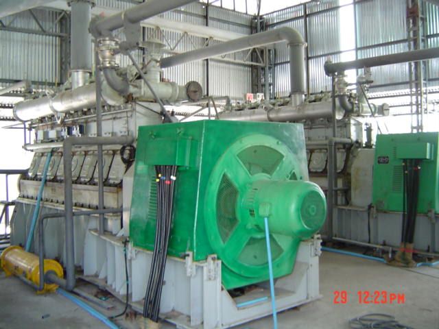 浙江景舆造纸厂沼气机　